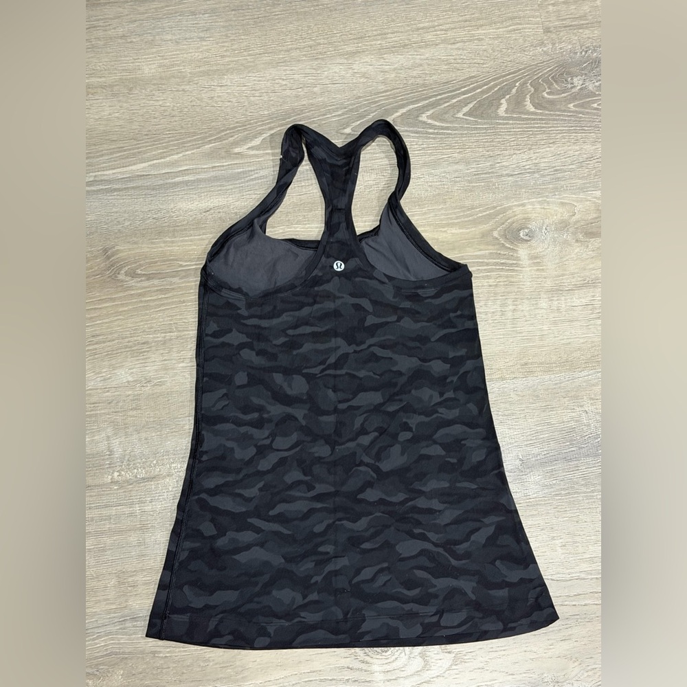 lululemon athletica Black Camo Tank Top
